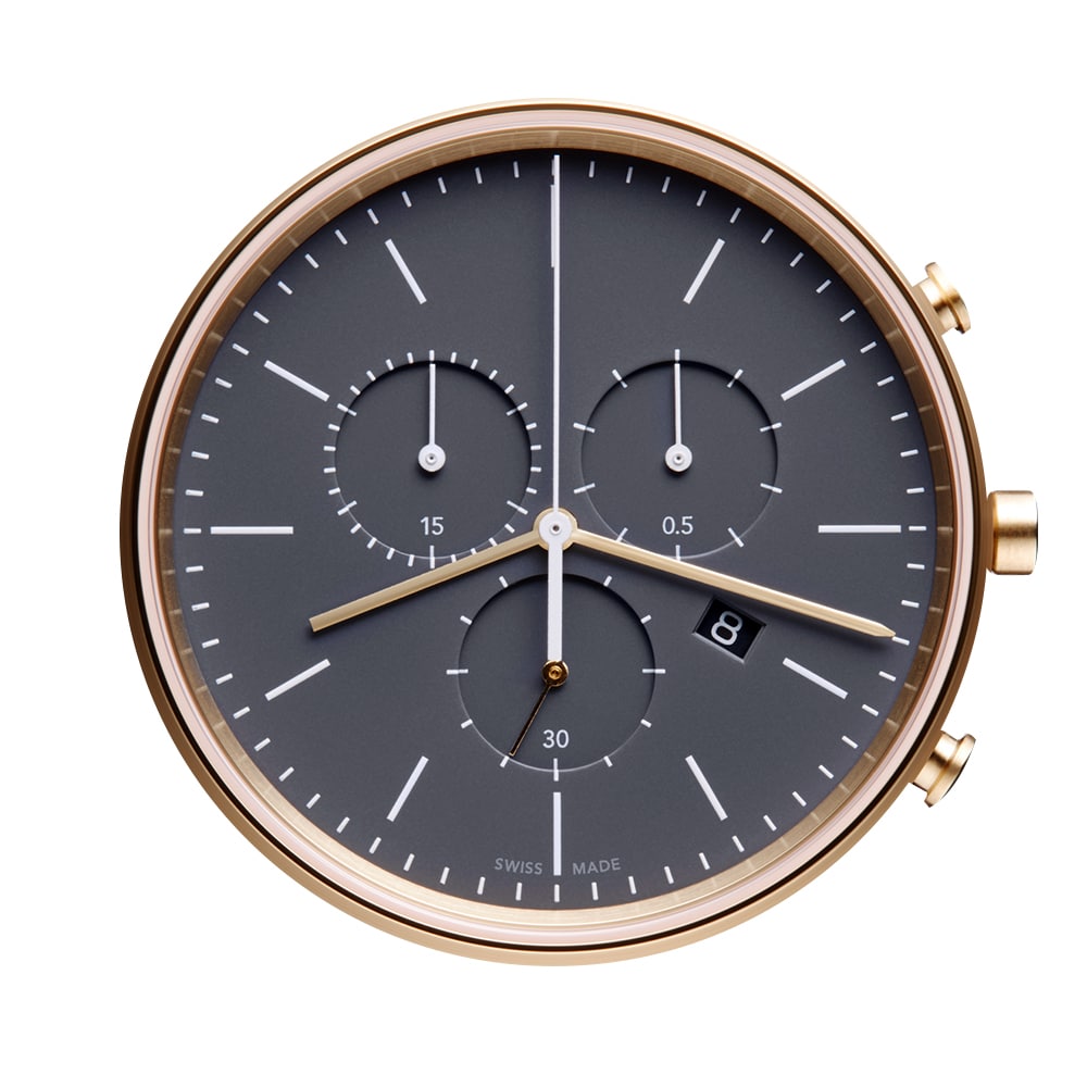 Face6.jpg M40 Women’s chronograph watch in PVD satin gold - Image 1